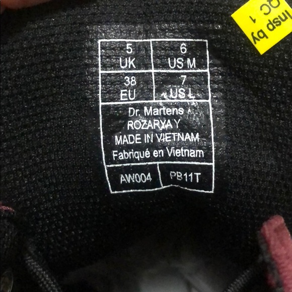 Dr. Martens Rozarya Sneaker Cherry Red Canvas - Picture 7 of 8